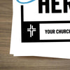 You Belong Here Blue Script - Large EDDM Mailer