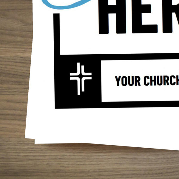You Belong Here Blue Script - Large EDDM Mailer