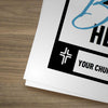 You Belong Here Blue Script - Small EDDM Mailer