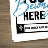You Belong Here Blue Script - Mini Invitation Card