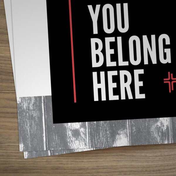 You Belong Here Red Box - Large EDDM Mailer