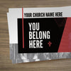 You Belong Here Red Box - Mini Invitation Card
