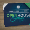 Open House Balloons - Mini Invitation Card