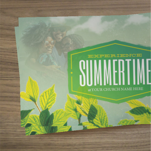 Experience Summertime Leaves - Mini Invitation Card
