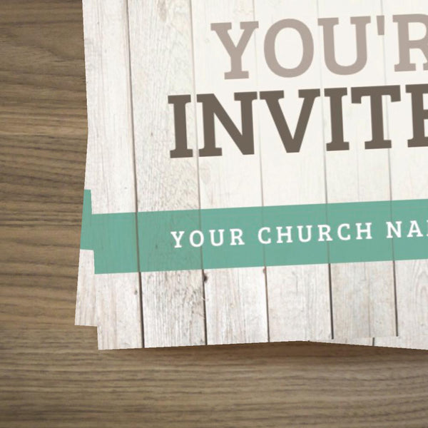 You're Invited Green Field - Standard Invitation Card