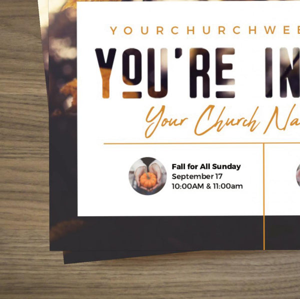 Fall You're Invited - Standard Invitation Card