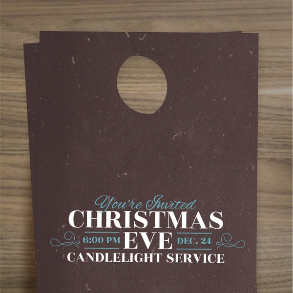 You're Invited to Christmas - Door Hanger
