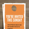 You're Invited Modern Orange - Door Hanger