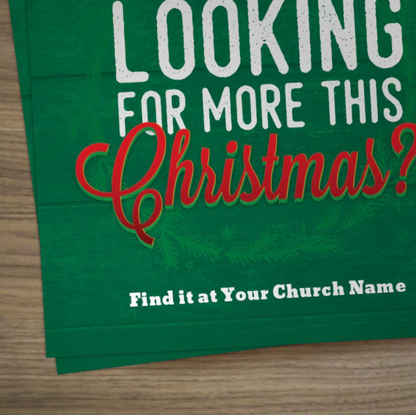 Looking For More This Christmas? - Large EDDM Mailer