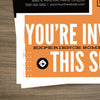 You're Invited Modern Orange - Standard Invitation Card