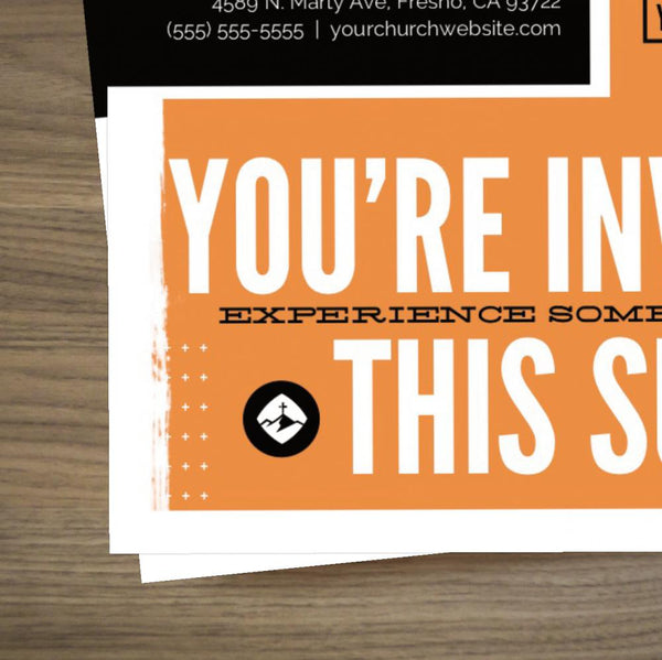 You're Invited Modern Orange - Standard Invitation Card