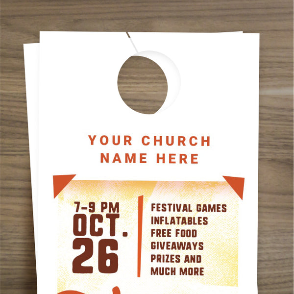 Trunk or Treat Orange - Door Hanger