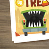 Trunk or Treat Orange - Mini Invitation Card