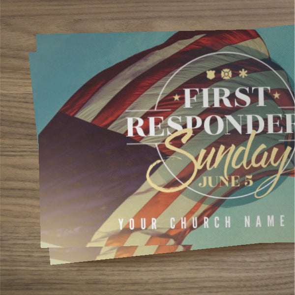 First Responders - Mini Invitation Card