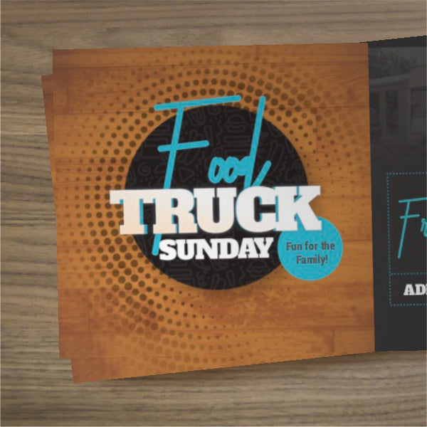Food Truck Sunday - Mini Invitation Card