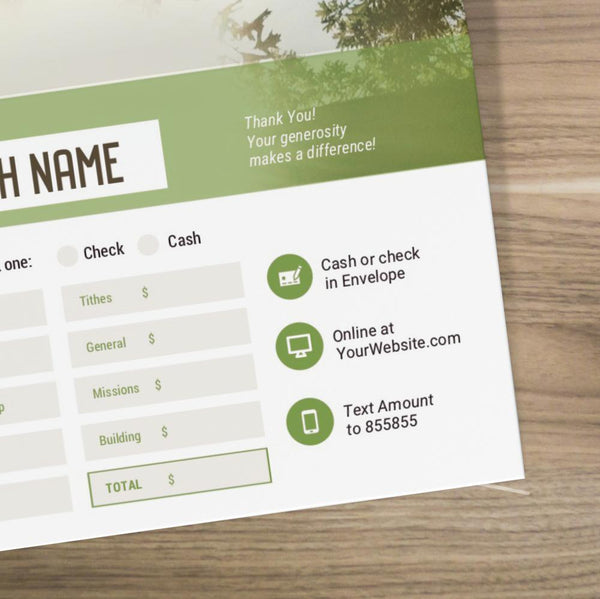 Cross Yearly Theme - Long Flap Offering Envelope