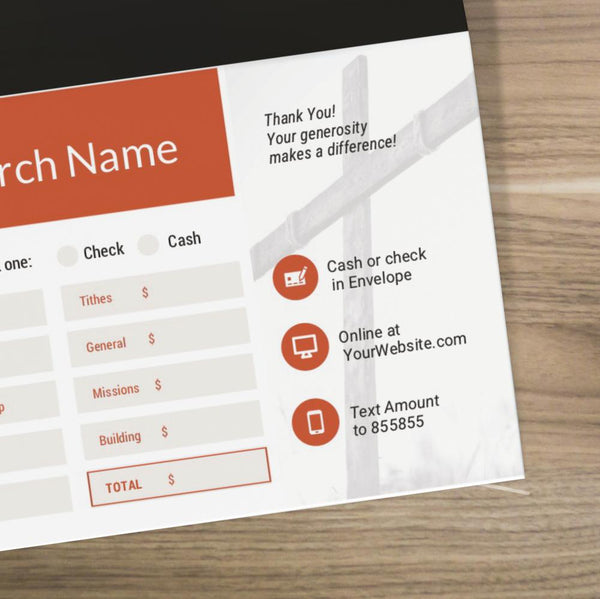Calvary Yearly Theme - Long Flap Offering Envelope