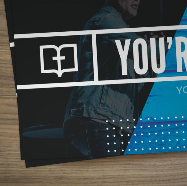 You're Invited Blue Wood - Large EDDM Mailer