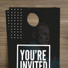 You're Invited Blue Wood - Door Hanger
