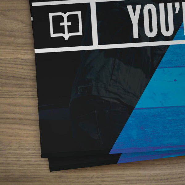 You're Invited Blue Wood - Small EDDM Mailer