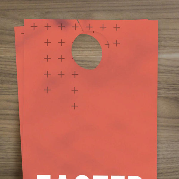 Orange Easter Crown - Door Hanger