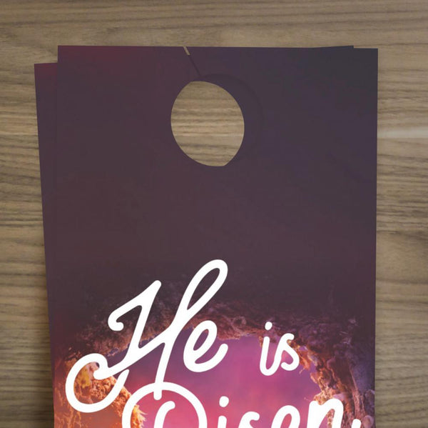 He Is Risen Tomb - Door Hanger