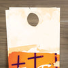 Easter Orange Crosses - Door Hanger
