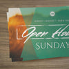 Open House Golden Field - Mini Invitation Card