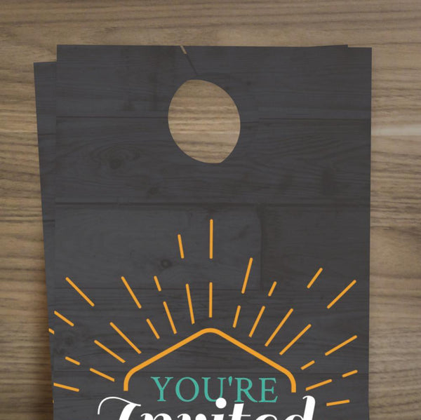 You're Invited Burst - Door Hanger