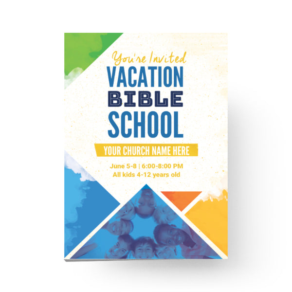 VBS Colorful Triangles - Small EDDM Mailer