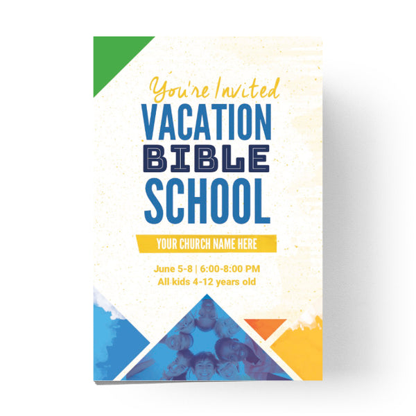 VBS Colorful Triangles - Standard Invitation Card