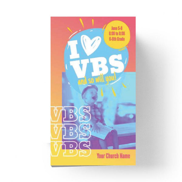 I Love VBS - Mini Invitation Card