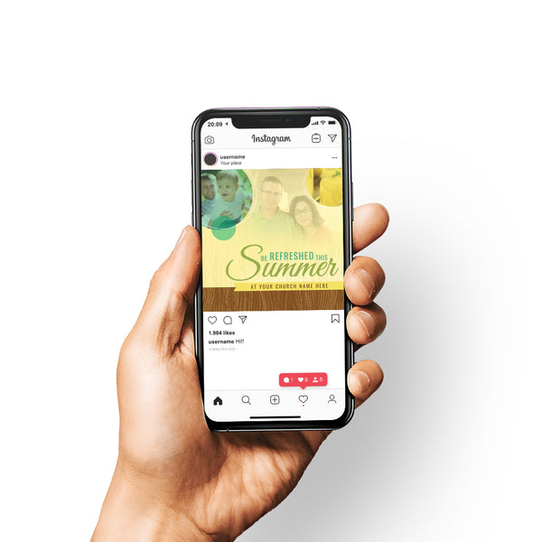 Be Refreshed This Summer - Social Media Graphic