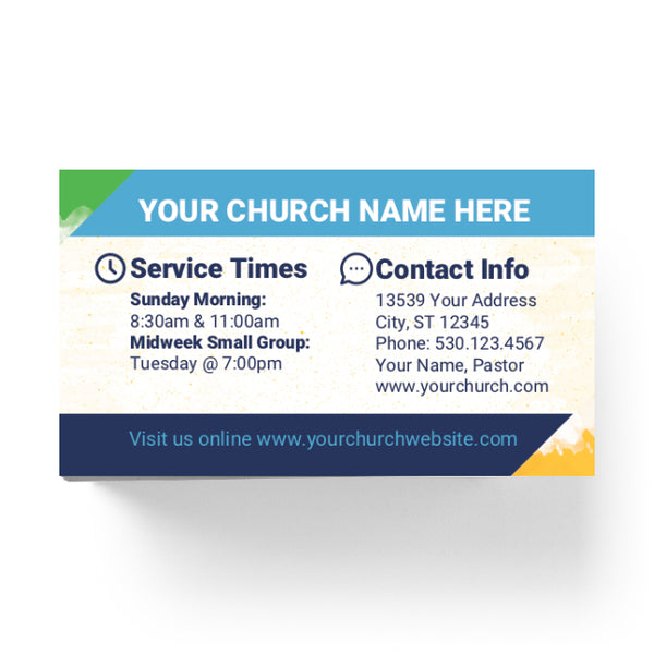 VBS Colorful Triangles - Mini Invitation Card