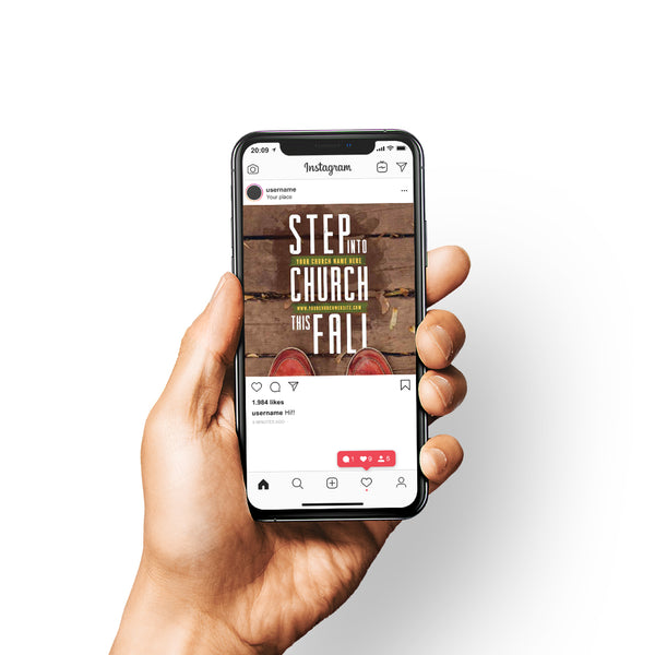 Step Into Church - Social Media Graphic