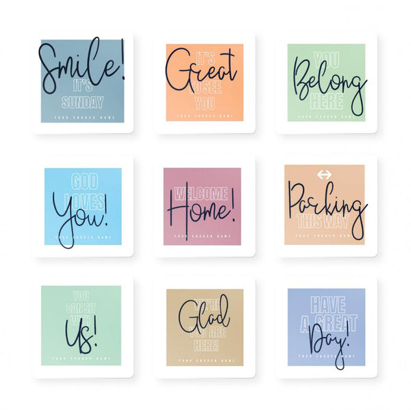 Wide Border - Greeting Signs