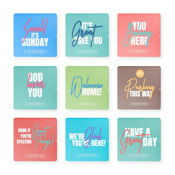 Bright Welcome - Greeting Signs
