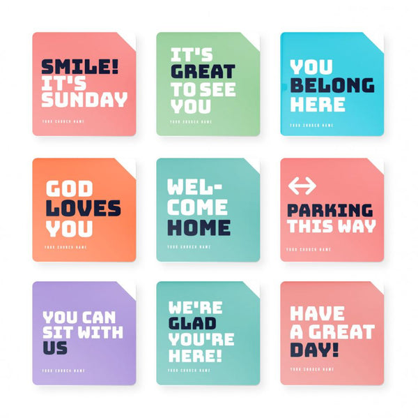 Bold Welcome - Greeting Signs