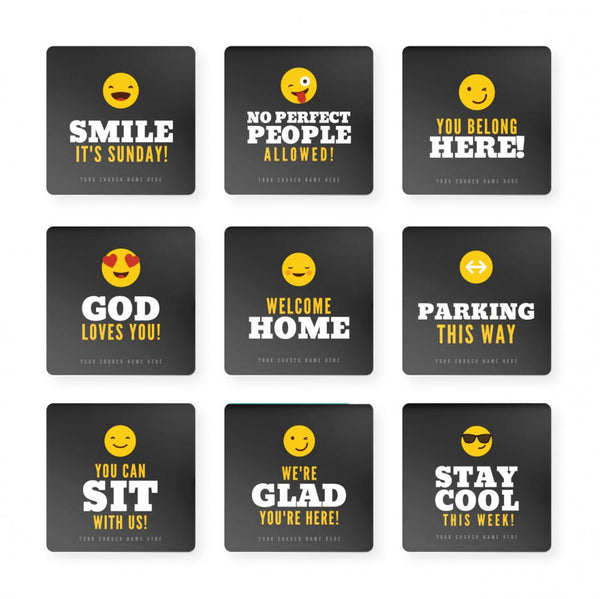 Emoji Welcome - Greeting Signs