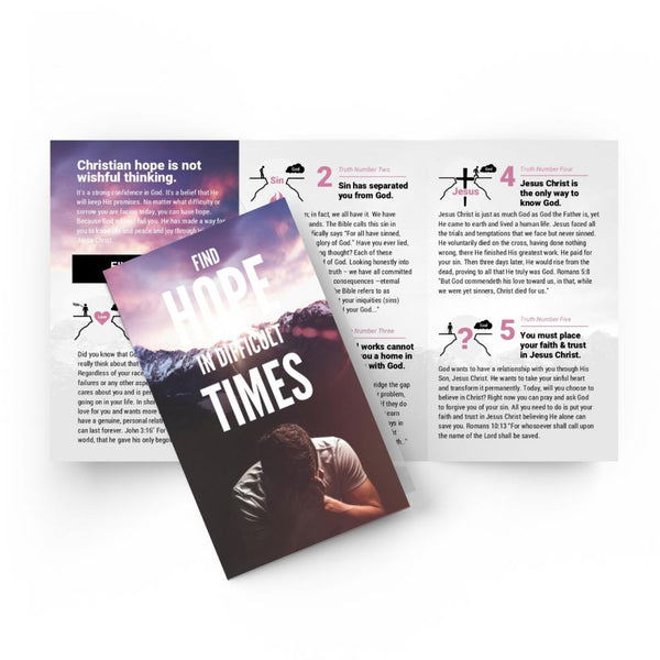Find Hope in Difficult Times - Trifold Tract