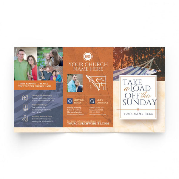 Take a Load Off This Sunday - Trifold Tract