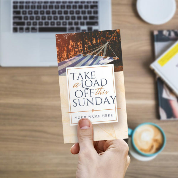 Take a Load Off This Sunday - Trifold Tract