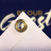 Be Our Guest Purple Wood - Vertical Banner