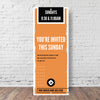 You're Invited Modern Orange - Vertical Banner