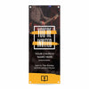 You're Invited Orange Paint - Vertical Banner