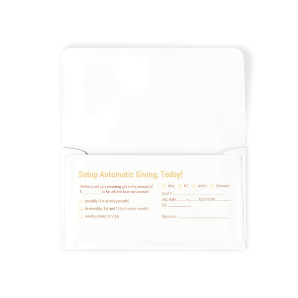 Welcome Paint - Long Flap Offering Envelope
