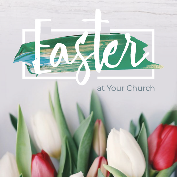 Easter Tulips and Paint - Social Media Graphic