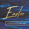 Easter Dark Blue Paint - Social Media Graphic