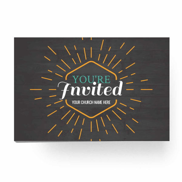 You're Invited Burst - Standard Invitation Card