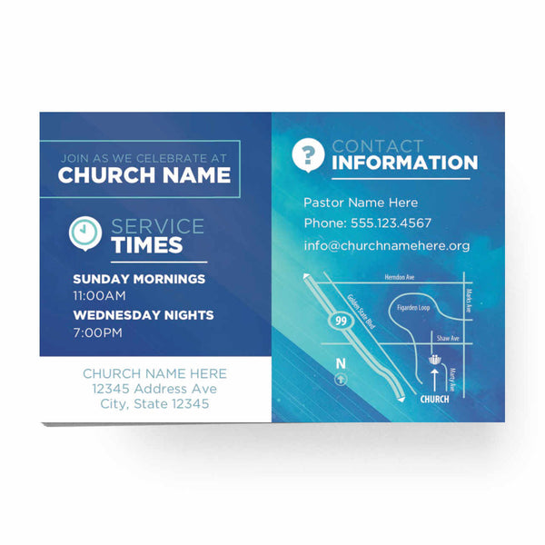 Blue Cloud Anniversary - Standard Invitation Card